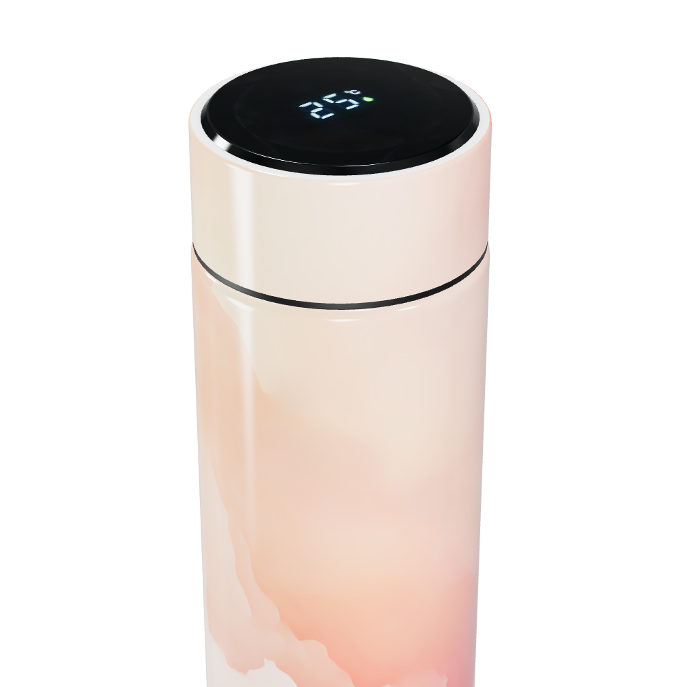 Garrafa Térmica Touch - Rosa Degradê Digital