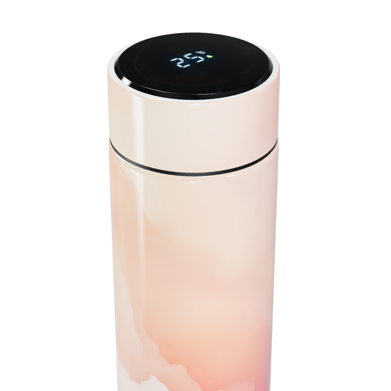 Garrafa Térmica Touch - Rosa Degradê Digital