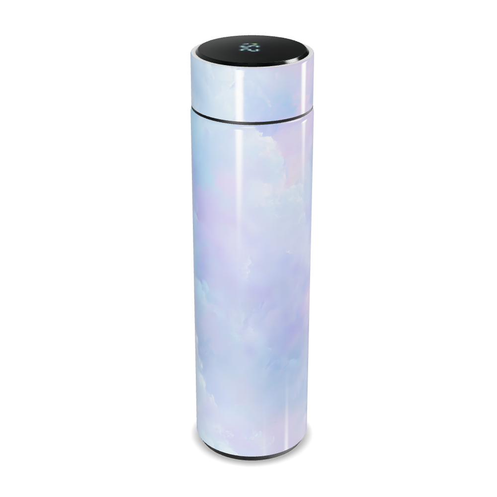 Garrafa Térmica Touch - Azul Pastel Aço Inox