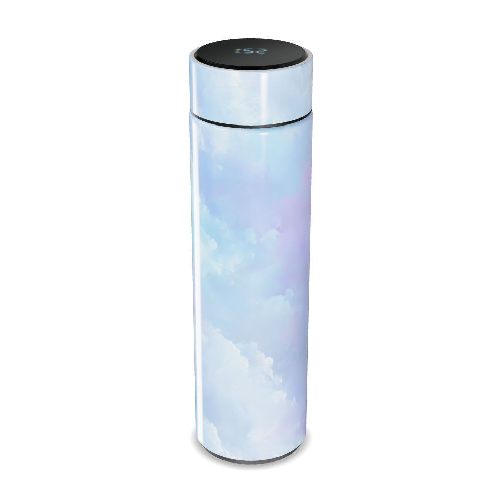 Garrafa Térmica Touch - Azul Pastel Aço Inox