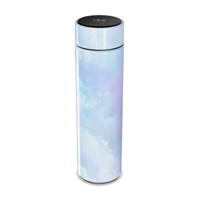 Garrafa Térmica Touch - Azul Pastel Aço Inox