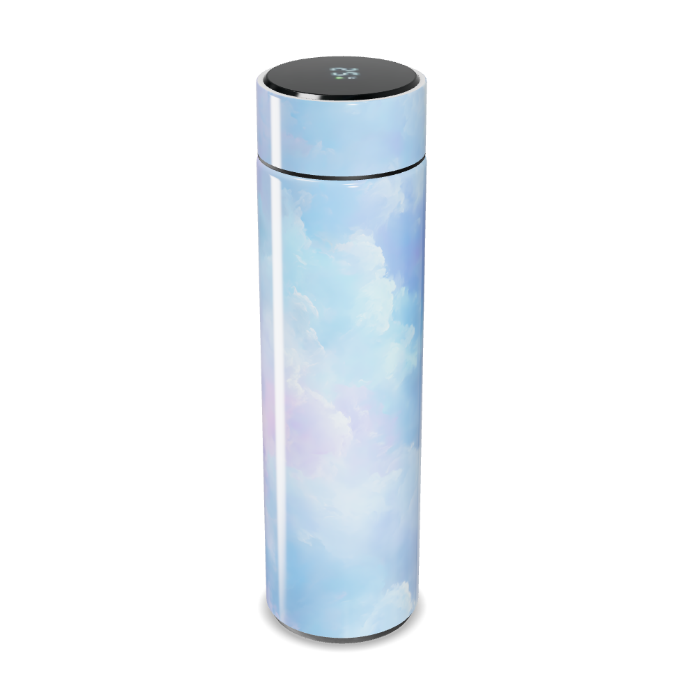 Garrafa Térmica Touch - Azul Pastel Aço Inox