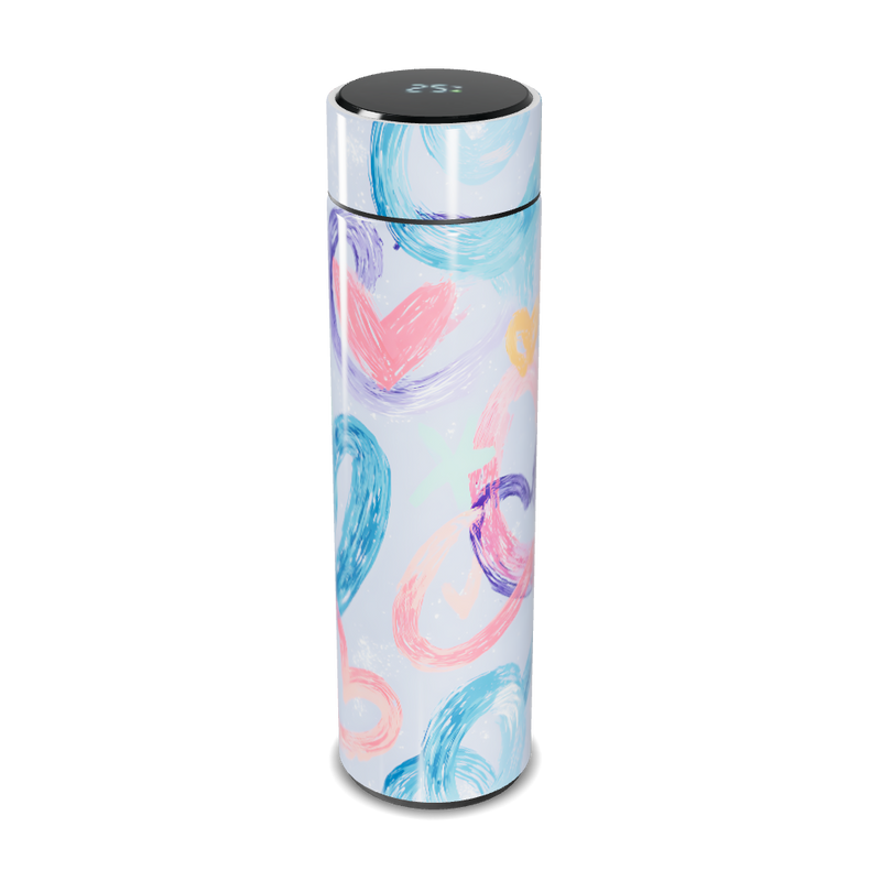 Garrafa Térmica Touch - Estampa Colorida Abstrata