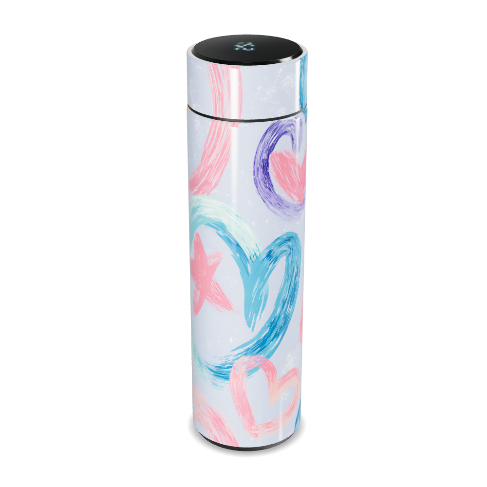 Garrafa Térmica Touch - Estampa Colorida Abstrata