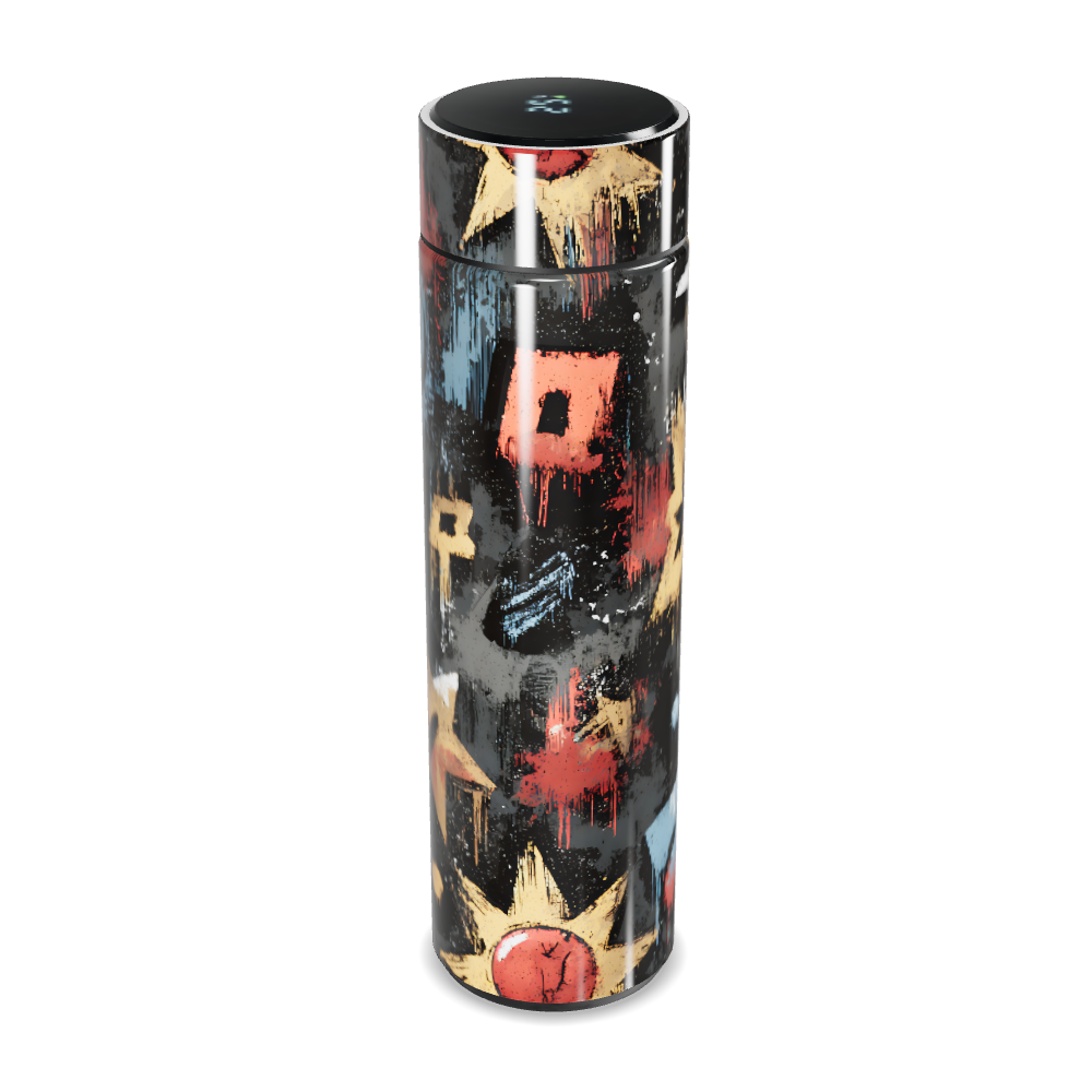 Garrafa Térmica Touch - Estampa Estrelas Coloridas