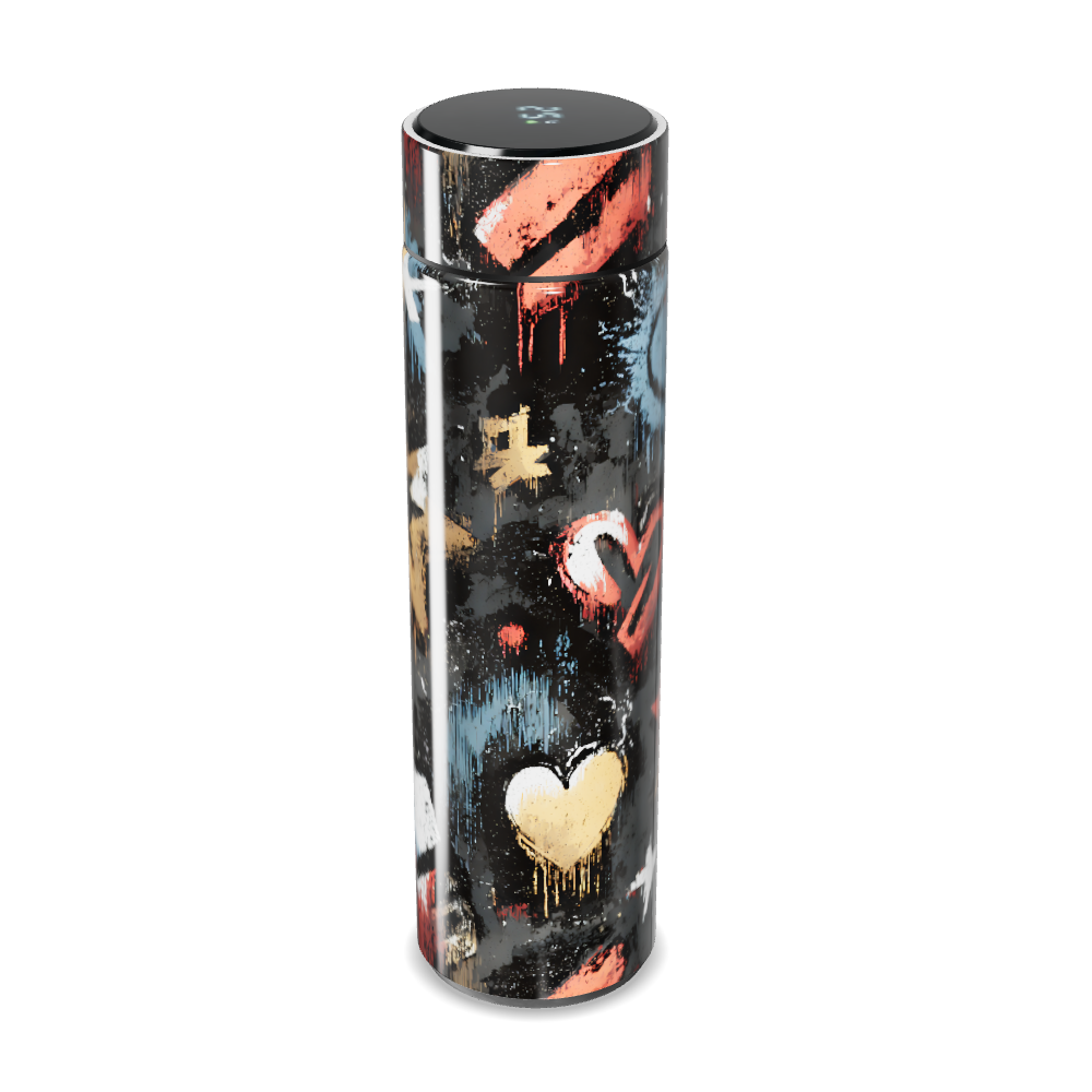 Garrafa Térmica Touch - Estampa Estrelas Coloridas