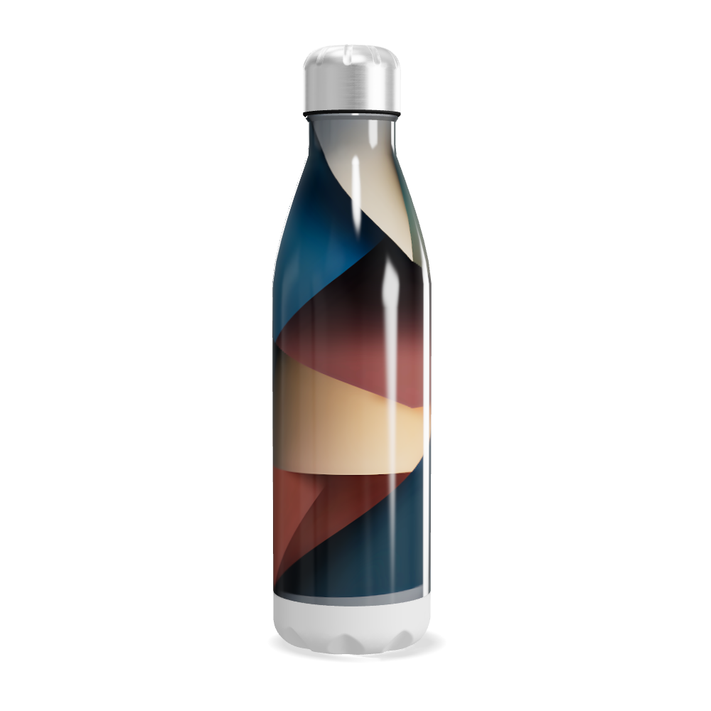 Garrafa Inox - Estampa Abstrata Multicolorida