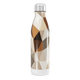 Garrafa Inox - Geométrica Bege e Marrom