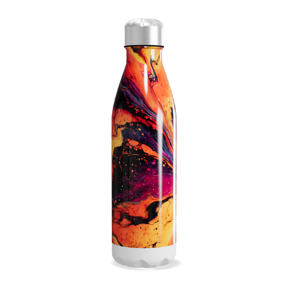 Garrafa Inox - Estampa Colorida Abstrata