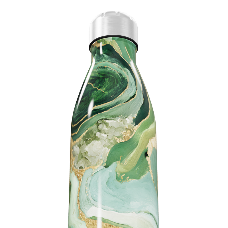 Garrafa Inox - Verde Marmorizada