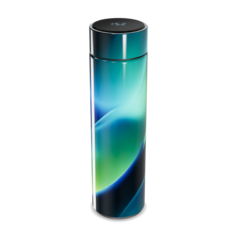 Garrafa Térmica Touch - Azul Degradê Inox