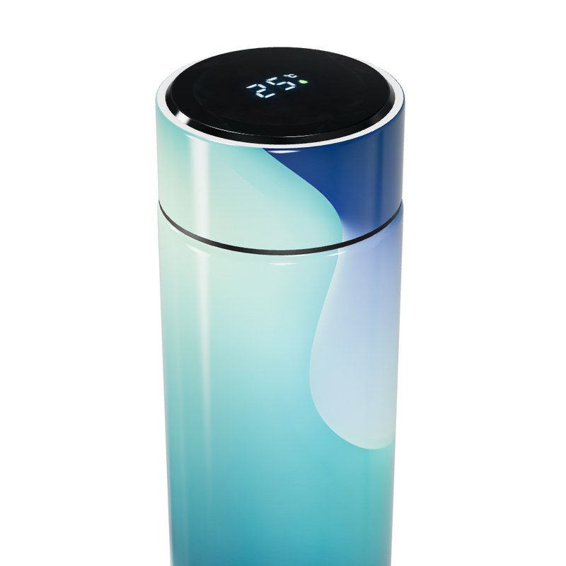 Garrafa Térmica Touch Azul Gradiente Inox