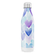 Garrafa Inox - Corações Azul e Roxo