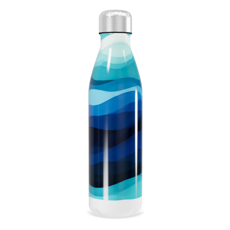 Garrafa Inox - Estampada Azul Gradiente