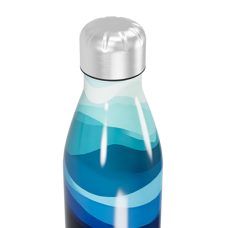Garrafa Inox - Estampada Azul Gradiente