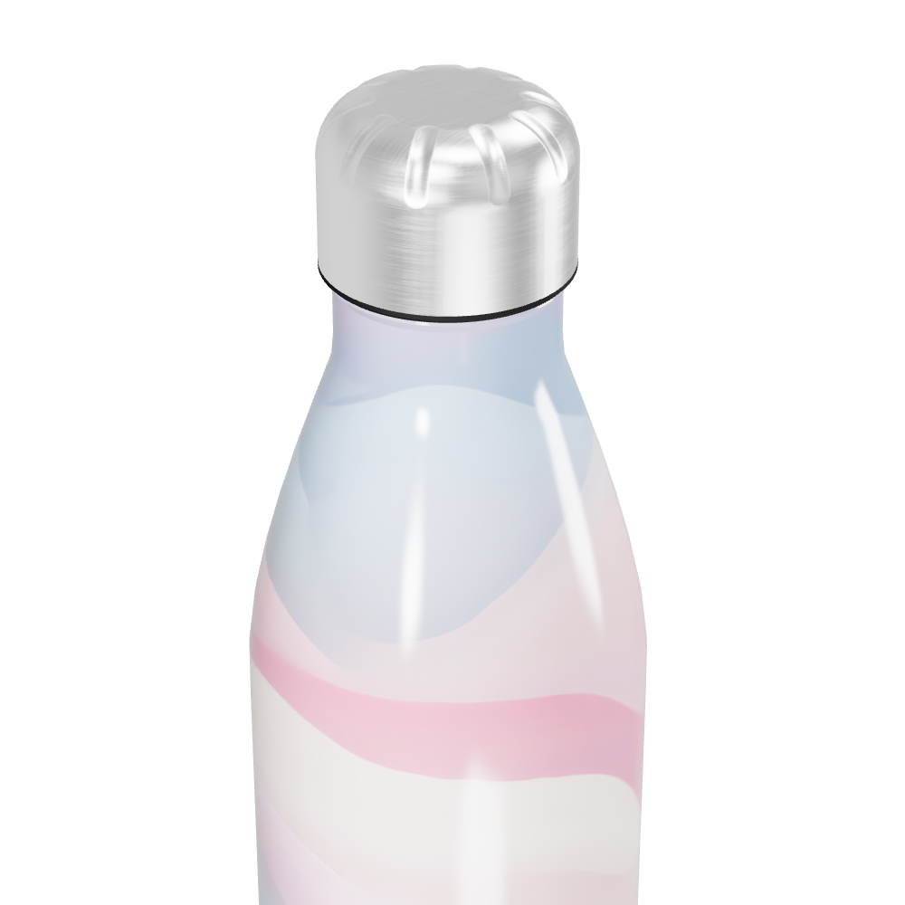 Garrafa Inox - Degradê Rosa Azul