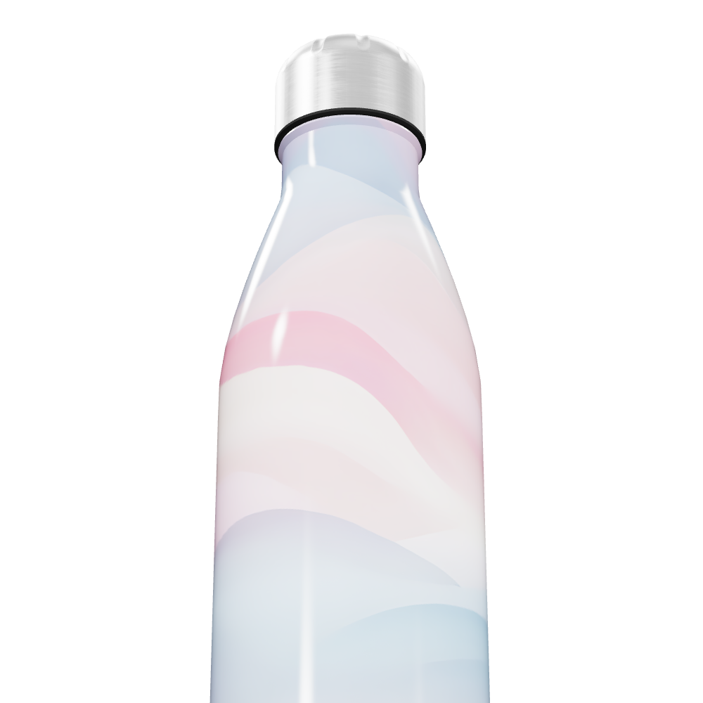 Garrafa Inox - Degradê Rosa Azul