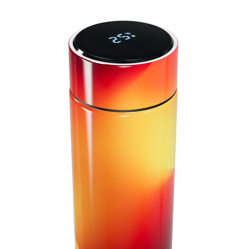 Garrafa Térmica Touch - Vermelha com Display LED
