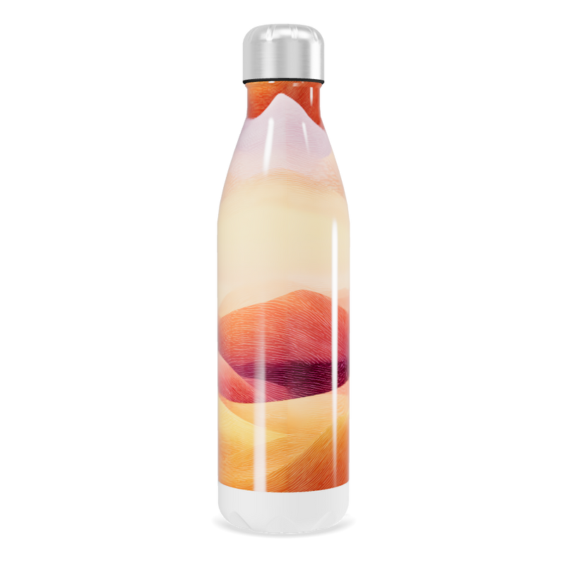 Garrafa Inox - Estampa Colorida Abstrata