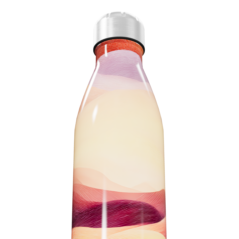 Garrafa Inox - Estampa Colorida Abstrata