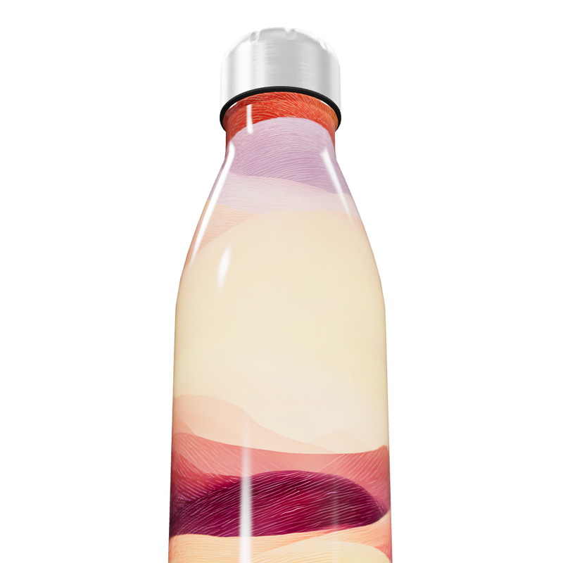 Garrafa Inox - Estampa Colorida Abstrata