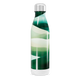 Garrafa Inox - Verde com Estampa Ondas