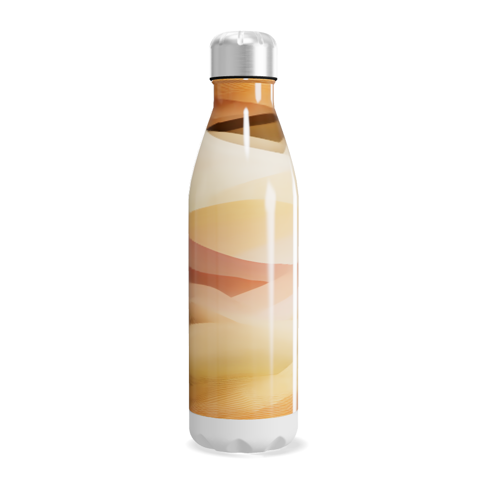 Garrafa Inox - Estampa Degradê Bege