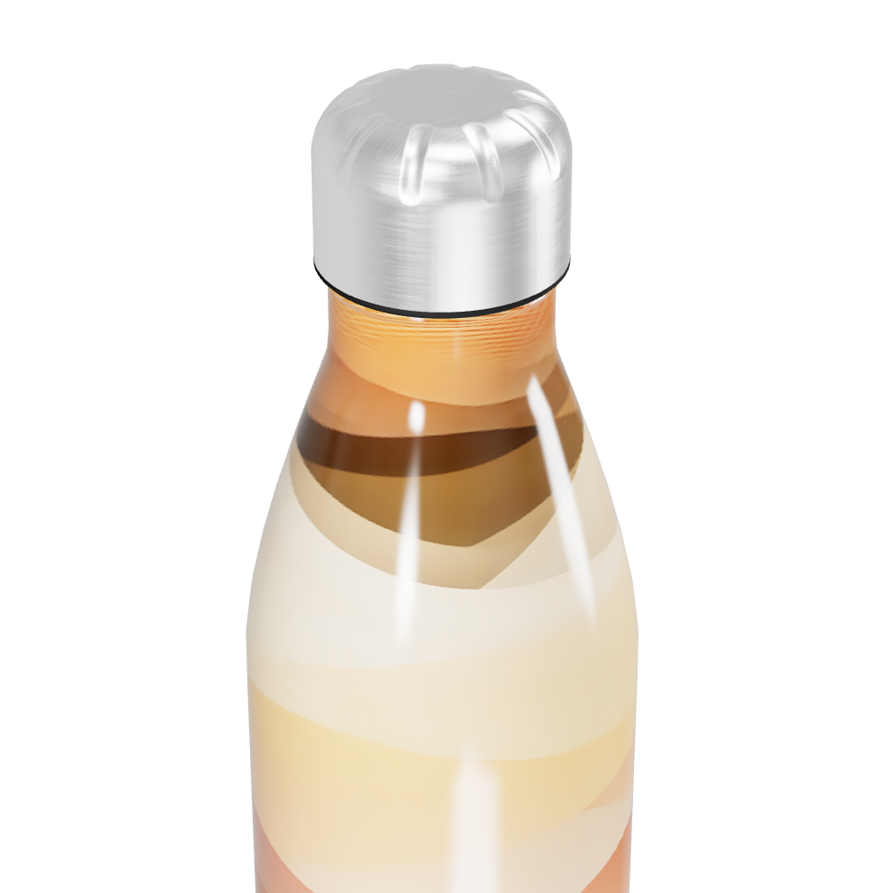 Garrafa Inox - Estampa Degradê Bege