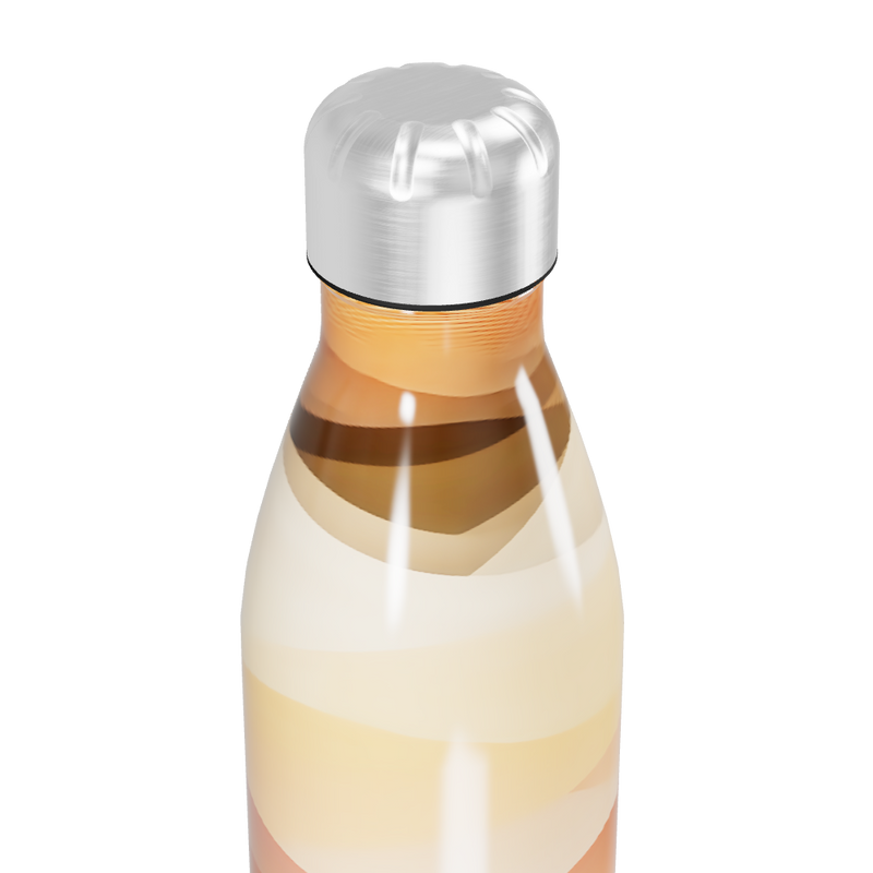Garrafa Inox - Estampa Degradê Bege