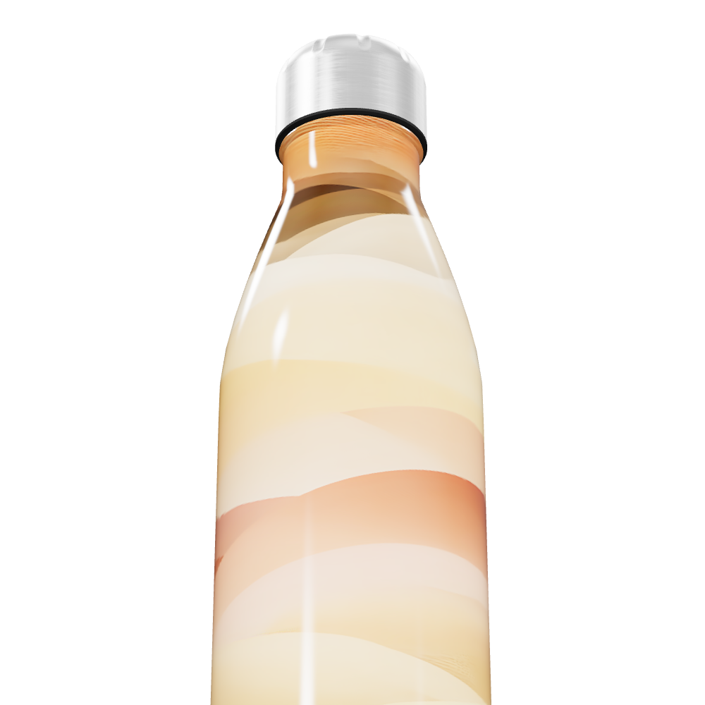 Garrafa Inox - Estampa Degradê Bege