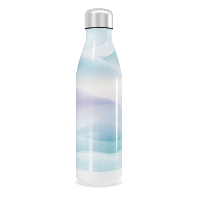 Garrafa Inox - Estampa Ondas Azul