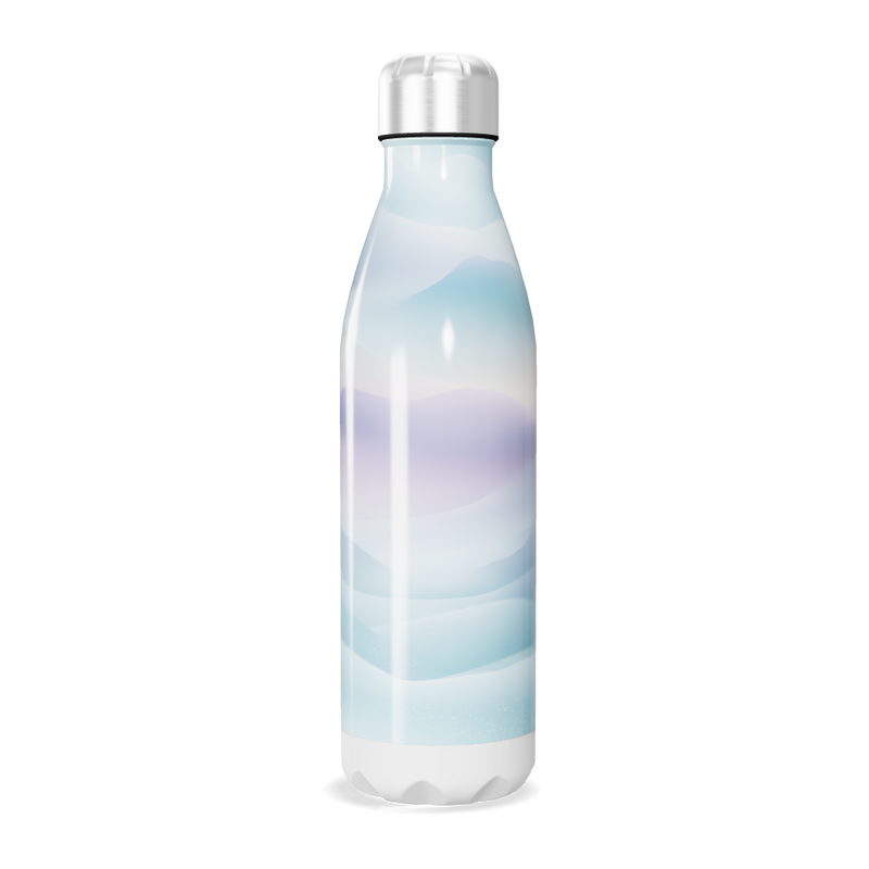 Garrafa Inox - Estampa Ondas Azul