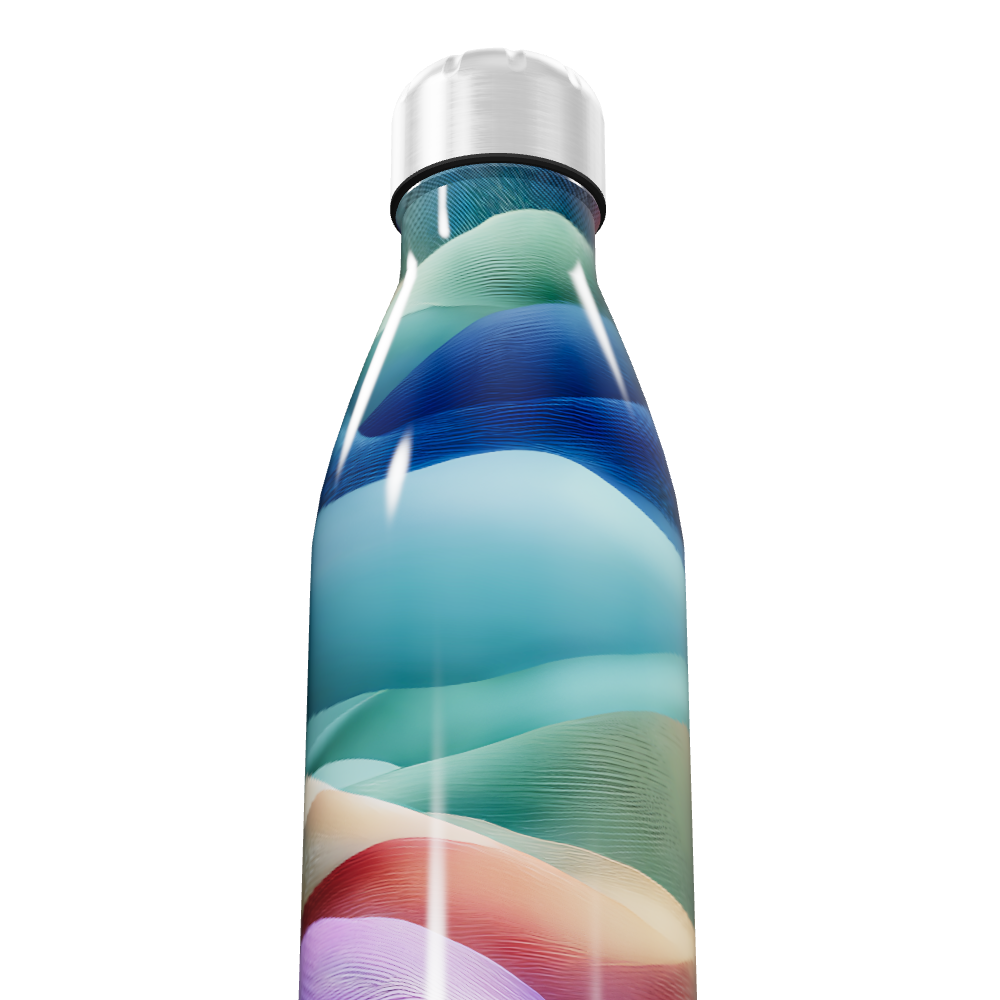 Garrafa Inox Estampada Multicolorida