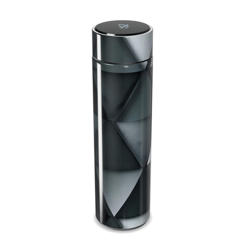 Garrafa Térmica Touch - Preta com Design Geométrico