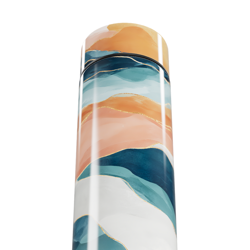 Garrafa Térmica Touch - Estampa Abstrata Colorida