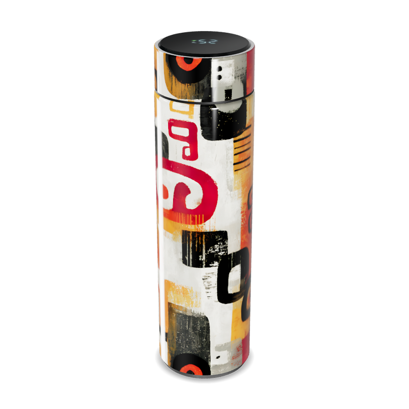 Garrafa Térmica Touch - Estampa Abstrata Colorida