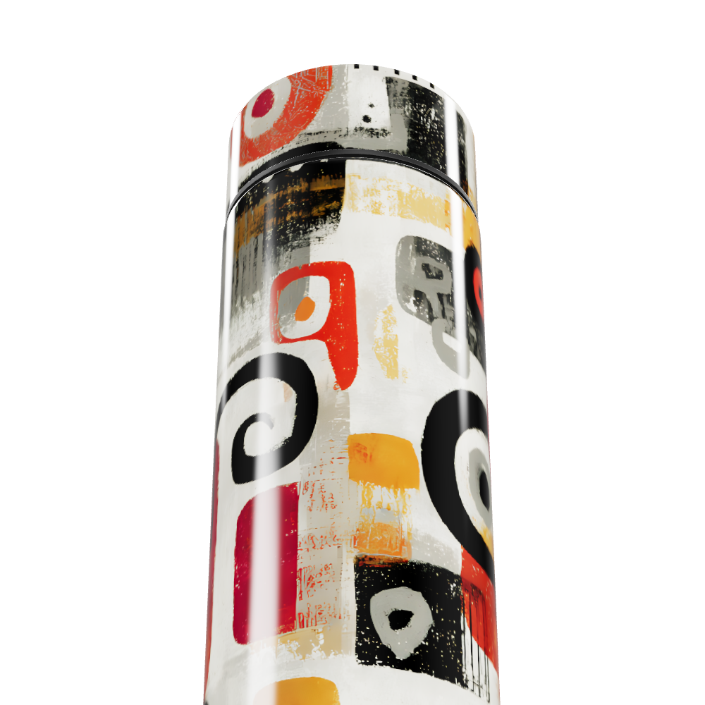 Garrafa Térmica Touch - Estampa Abstrata Colorida