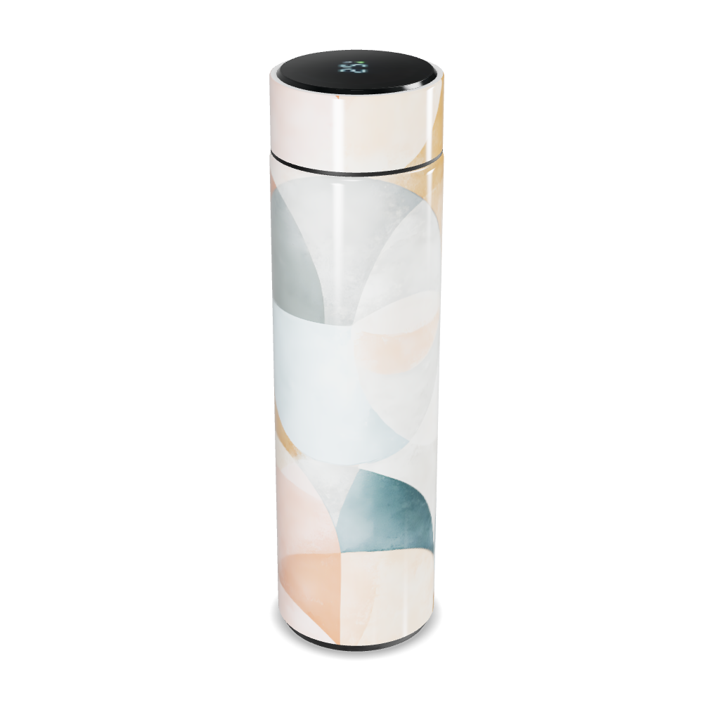 Garrafa Térmica Touch - Estampa Abstrata Colorida