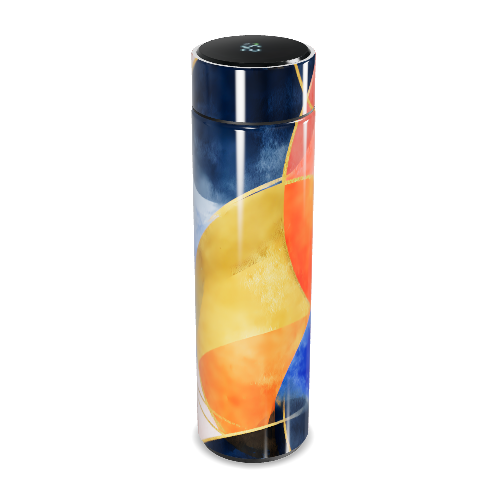 Garrafa Térmica Touch - Estampa Abstrata Colorida