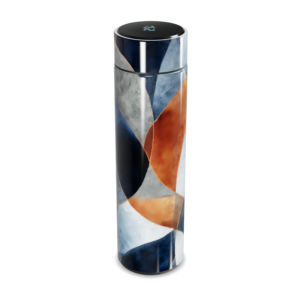 Garrafa Térmica Touch - Estampa Abstrata Colorida