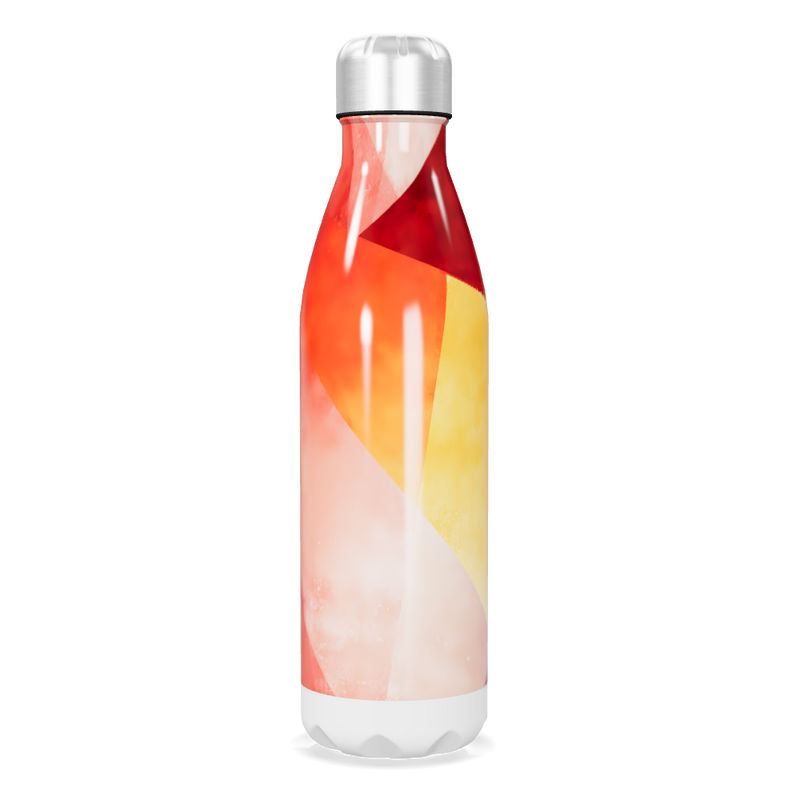 Garrafa Inox - Colorida com Geometria