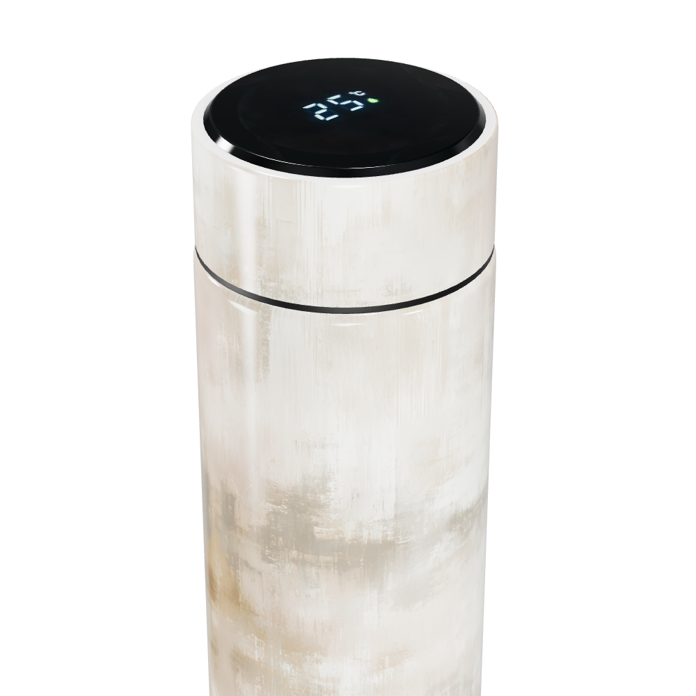 Garrafa Térmica Touch - Branca com Display LED