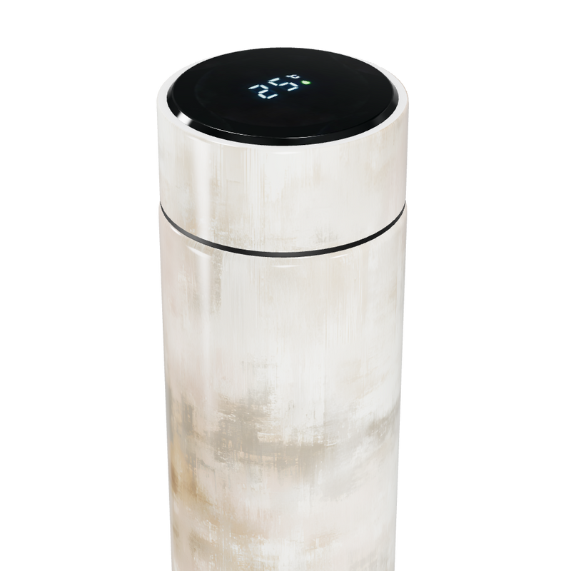 Garrafa Térmica Touch - Branca com Display LED