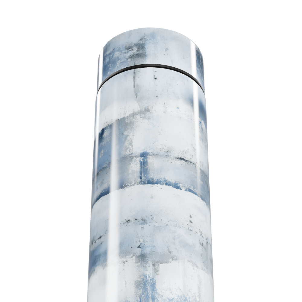 Garrafa Térmica Touch - Azul Listrada Digital