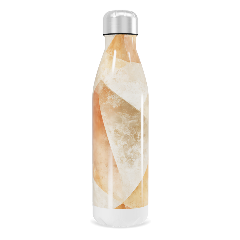 Garrafa Inox - Estampa Geométrica Bege