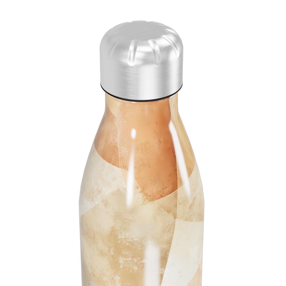 Garrafa Inox - Estampa Geométrica Bege