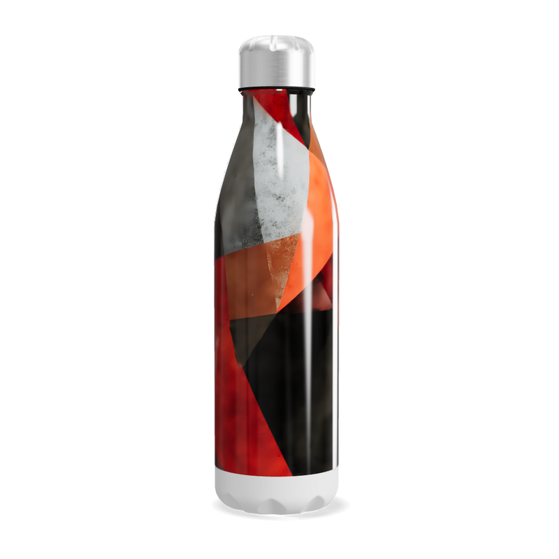 Garrafa Inox - Estampa Abstrata Colorida