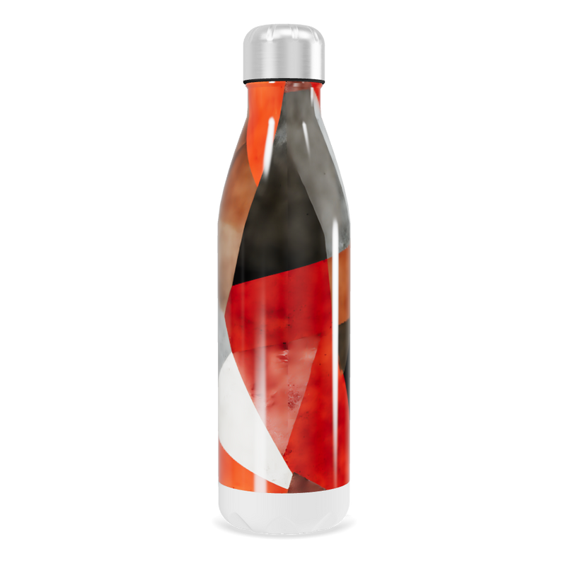 Garrafa Inox - Estampa Abstrata Colorida