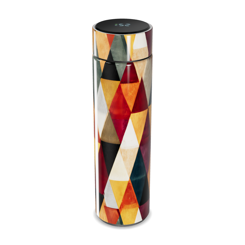 Garrafa Térmica Touch - Colorida com Geometria