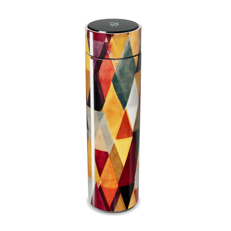 Garrafa Térmica Touch - Colorida com Geometria